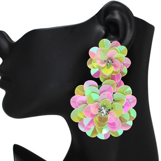 Large Statement Flower Earrings