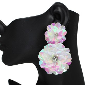 Large Statement Flower Earrings