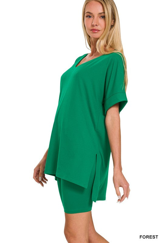 Two Piece Buttery Soft Short Set