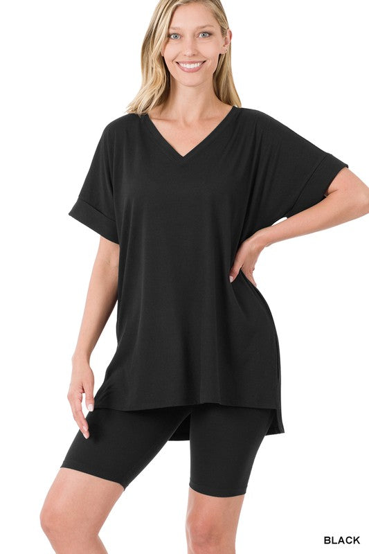 Two Piece Buttery Soft Short Set