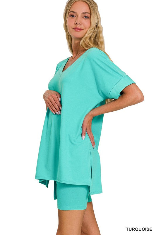 Two Piece Buttery Soft Short Set