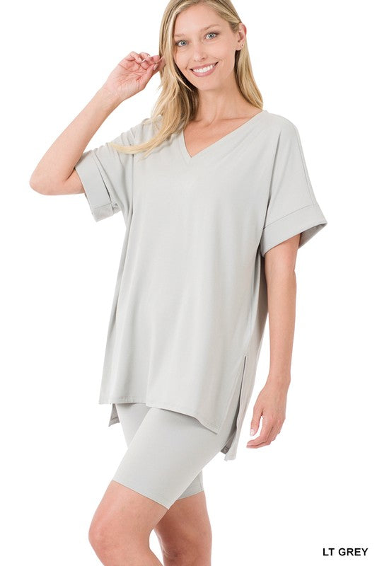 Two Piece Buttery Soft Short Set