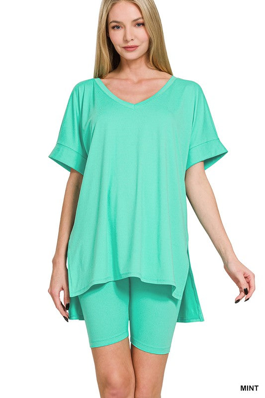 Two Piece Buttery Soft Short Set