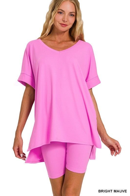 Two Piece Buttery Soft Short Set