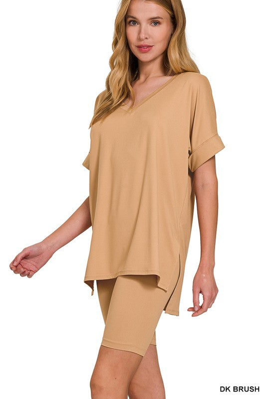 Two Piece Buttery Soft Short Set