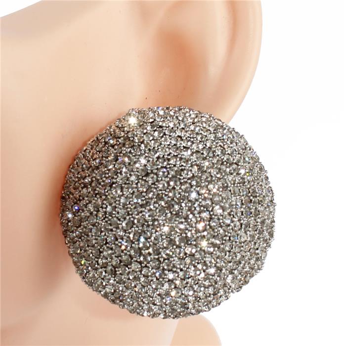 Round Bling Statement Earrings