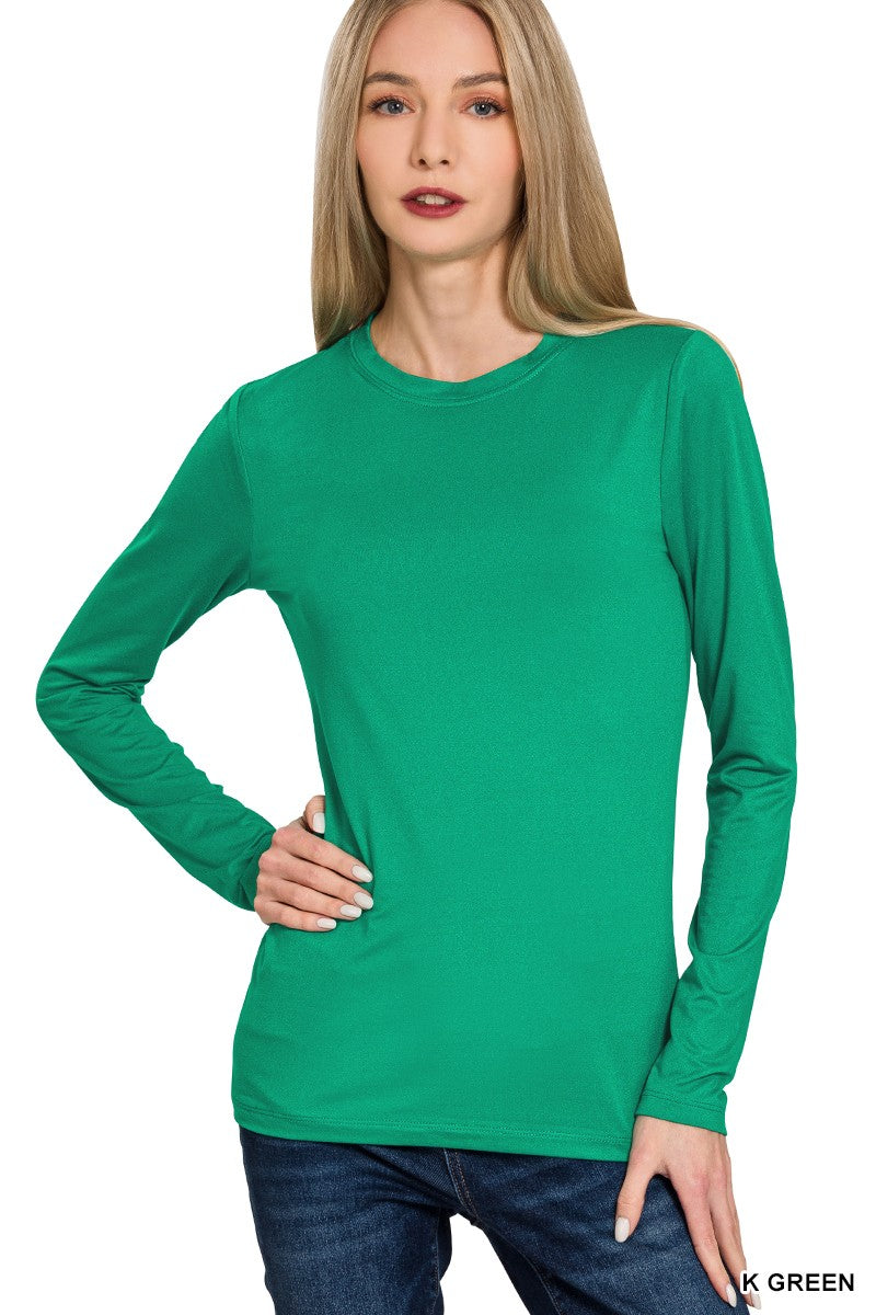 Microfiber Long Sleeve Top