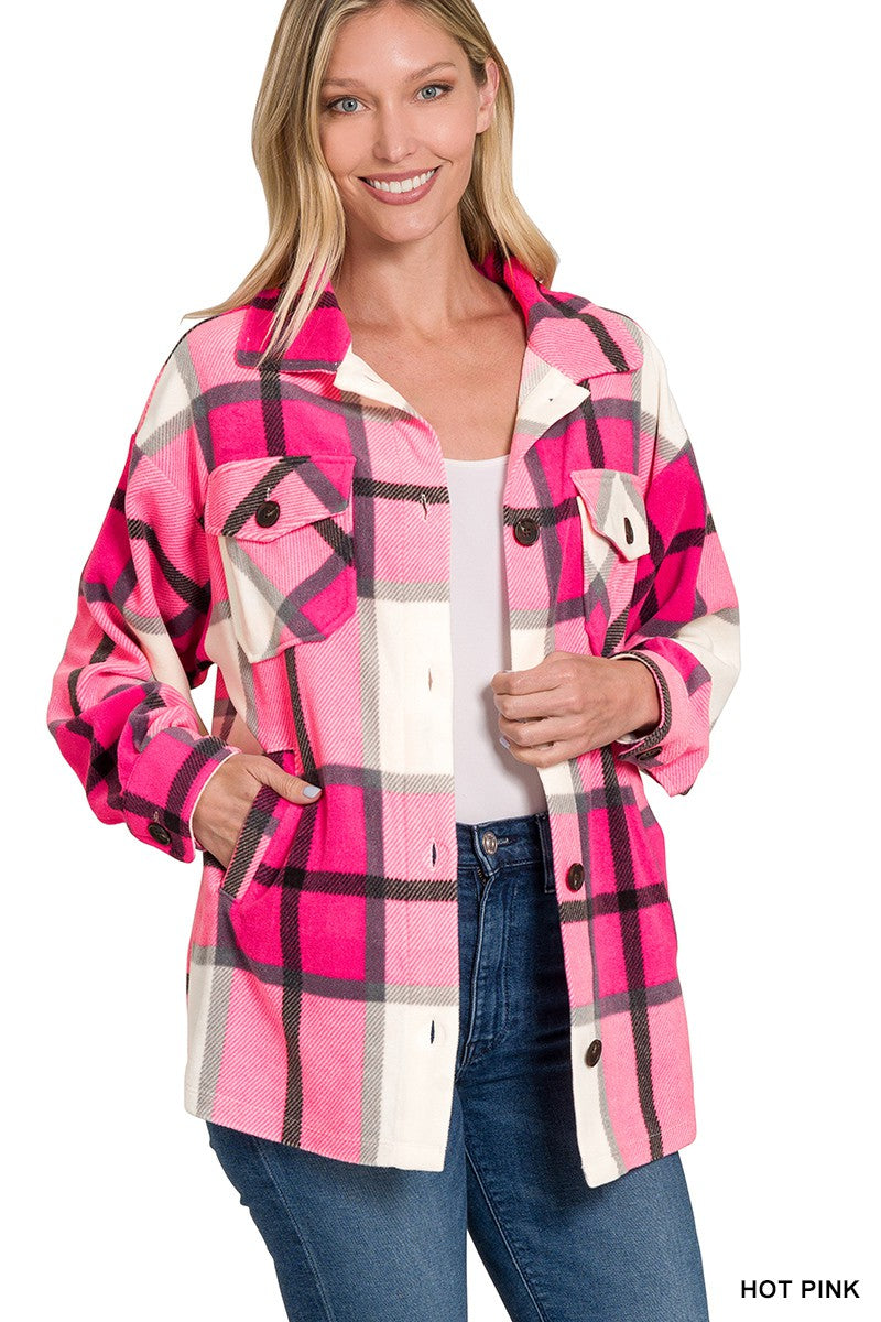 Plaid Fleece Shacket