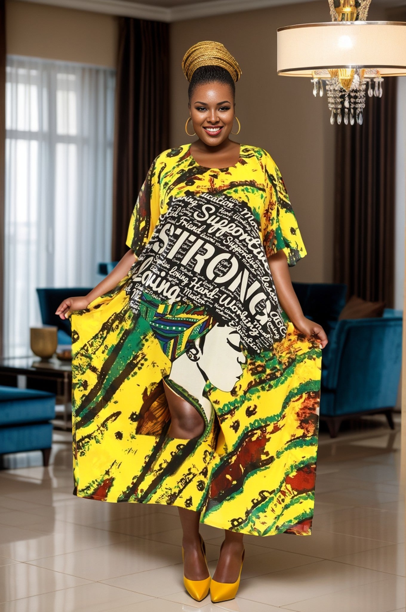 Gorgeous, Strong, Confident Beautiful Kaftan.