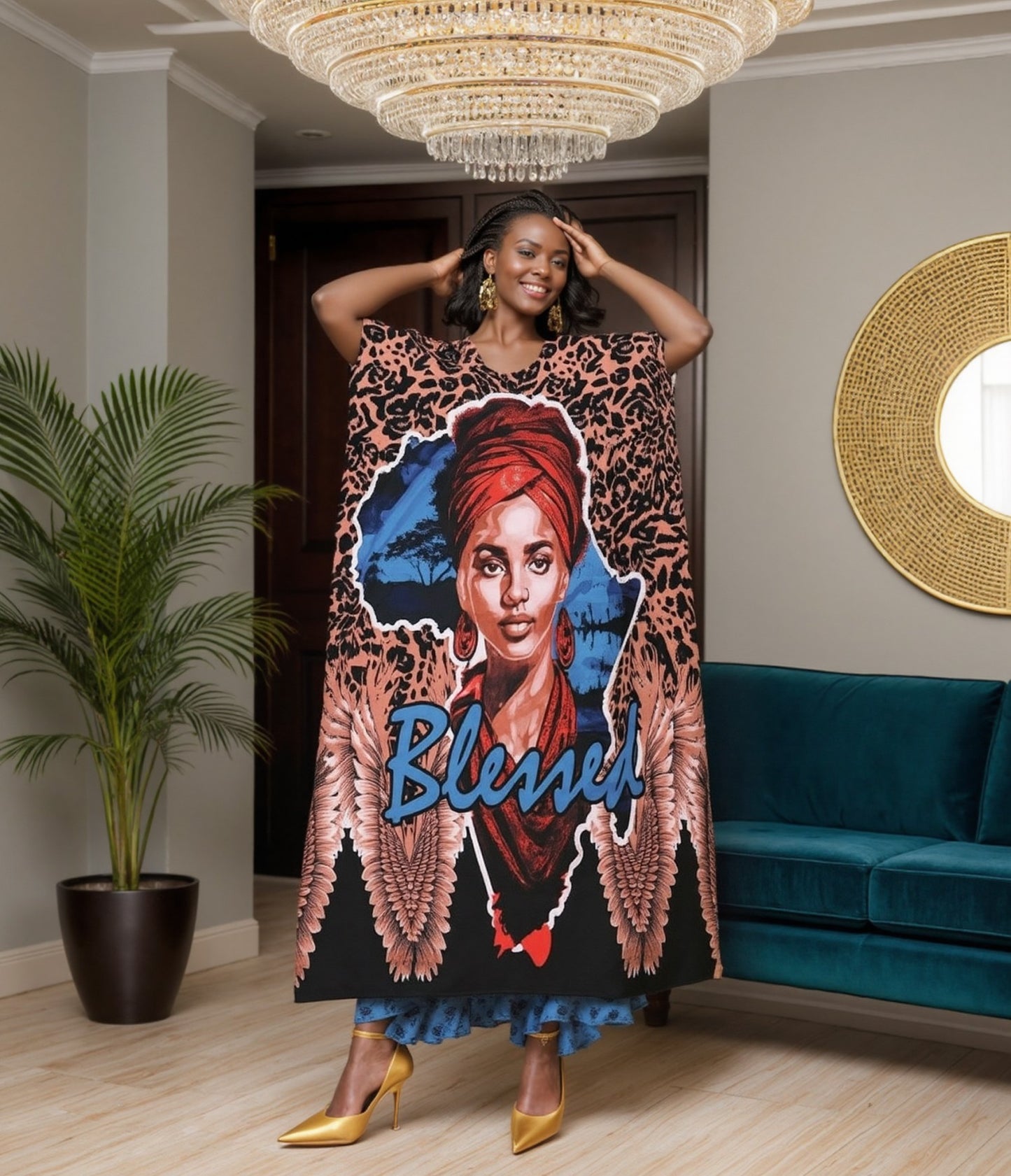 Blessed Kaftan One Size Dress