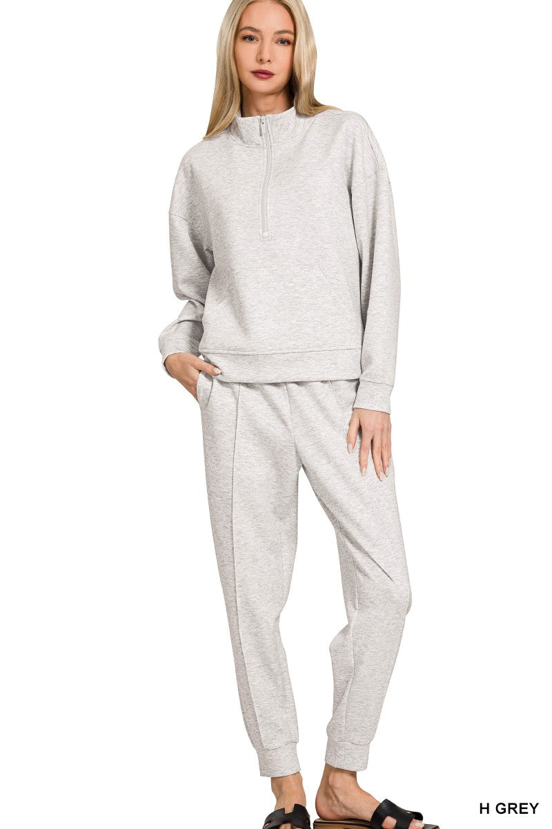 Two Piece Zipper Jogger Suit