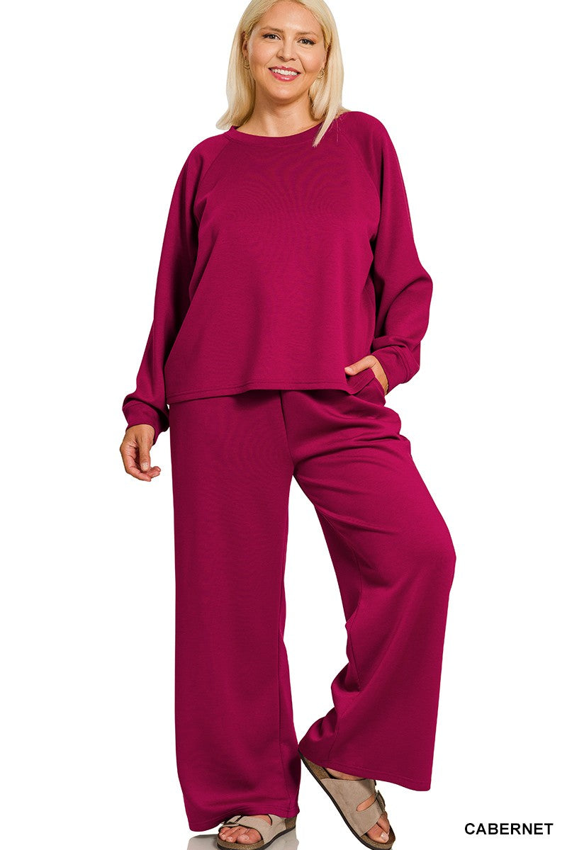 Plus Size Two Piece Casual Jogging Set