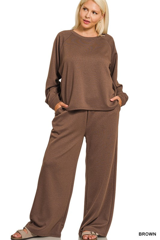 Plus Size Two Piece Casual Jogging Set