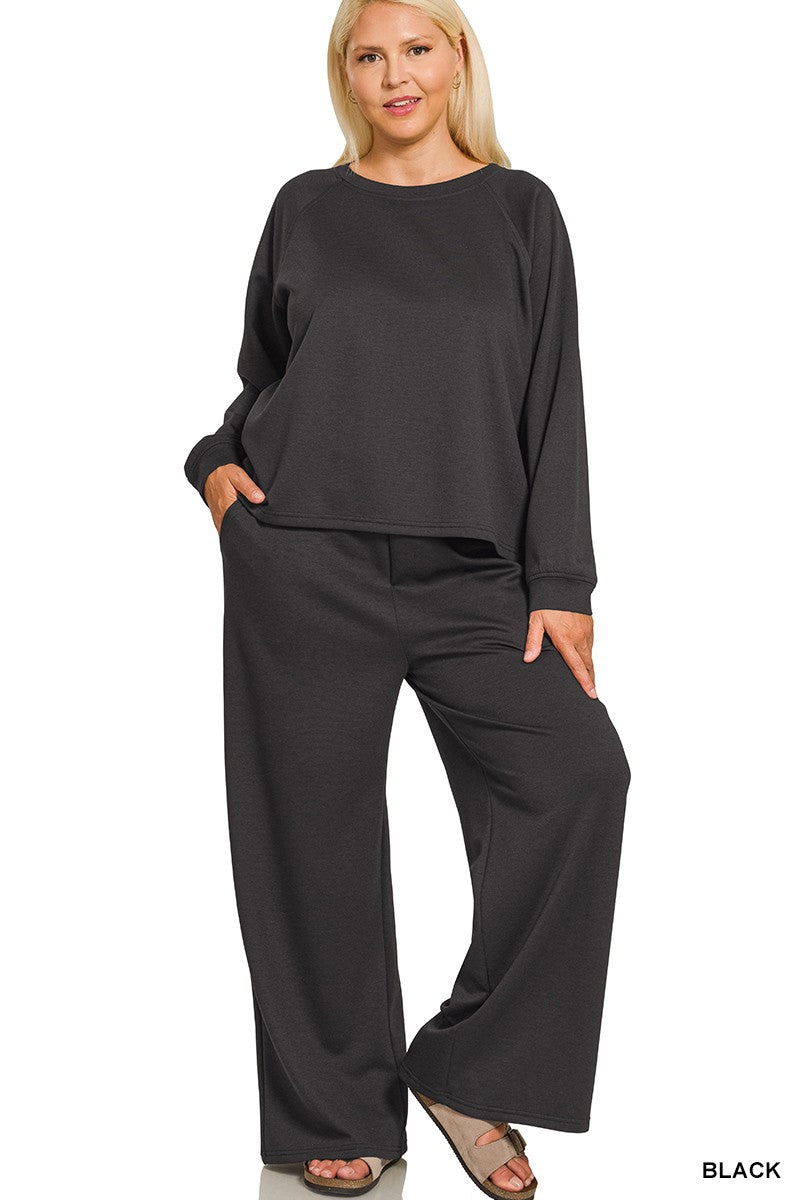 Plus Size Two Piece Casual Jogging Set