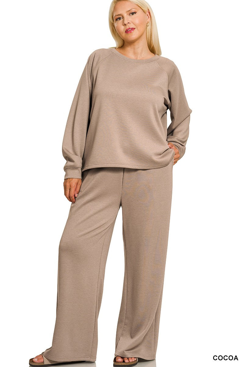 Plus Size Two Piece Casual Jogging Set