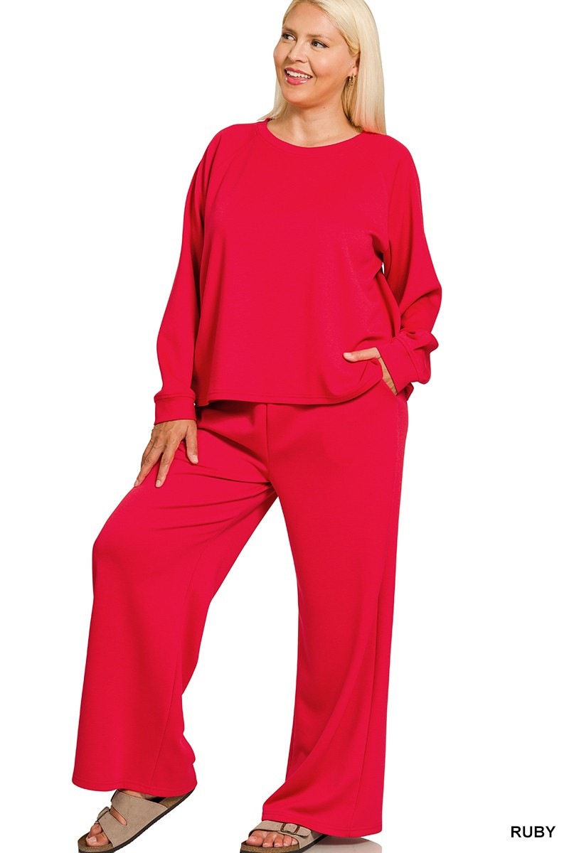 Plus Size Two Piece Casual Jogging Set