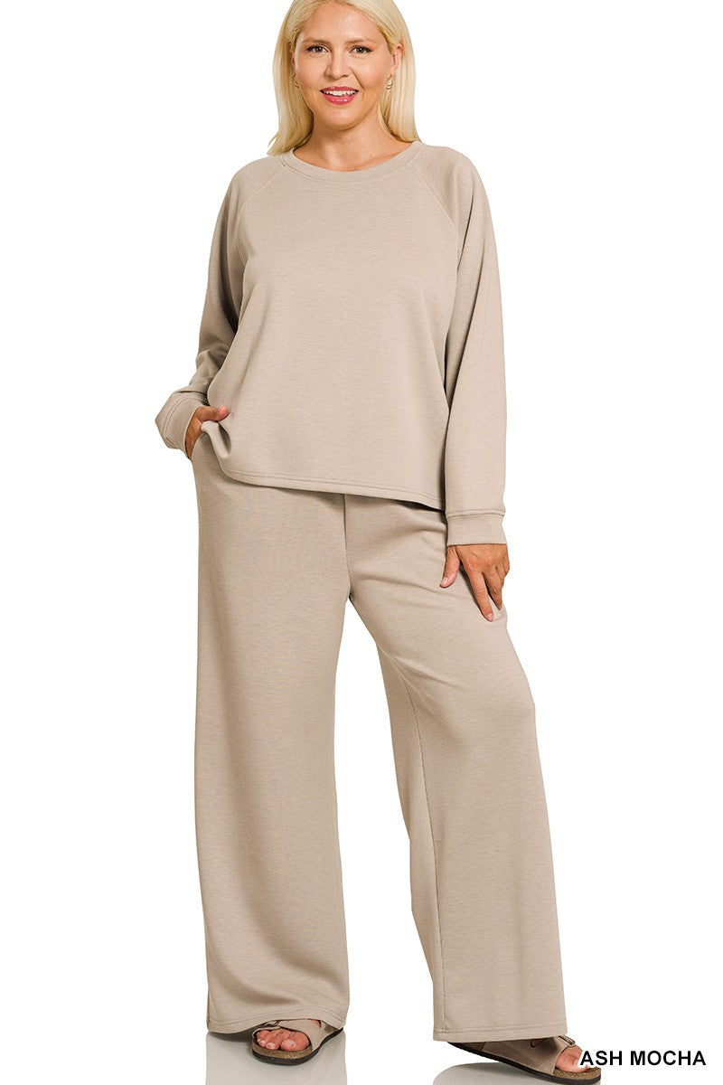 Plus Size Two Piece Casual Jogging Set