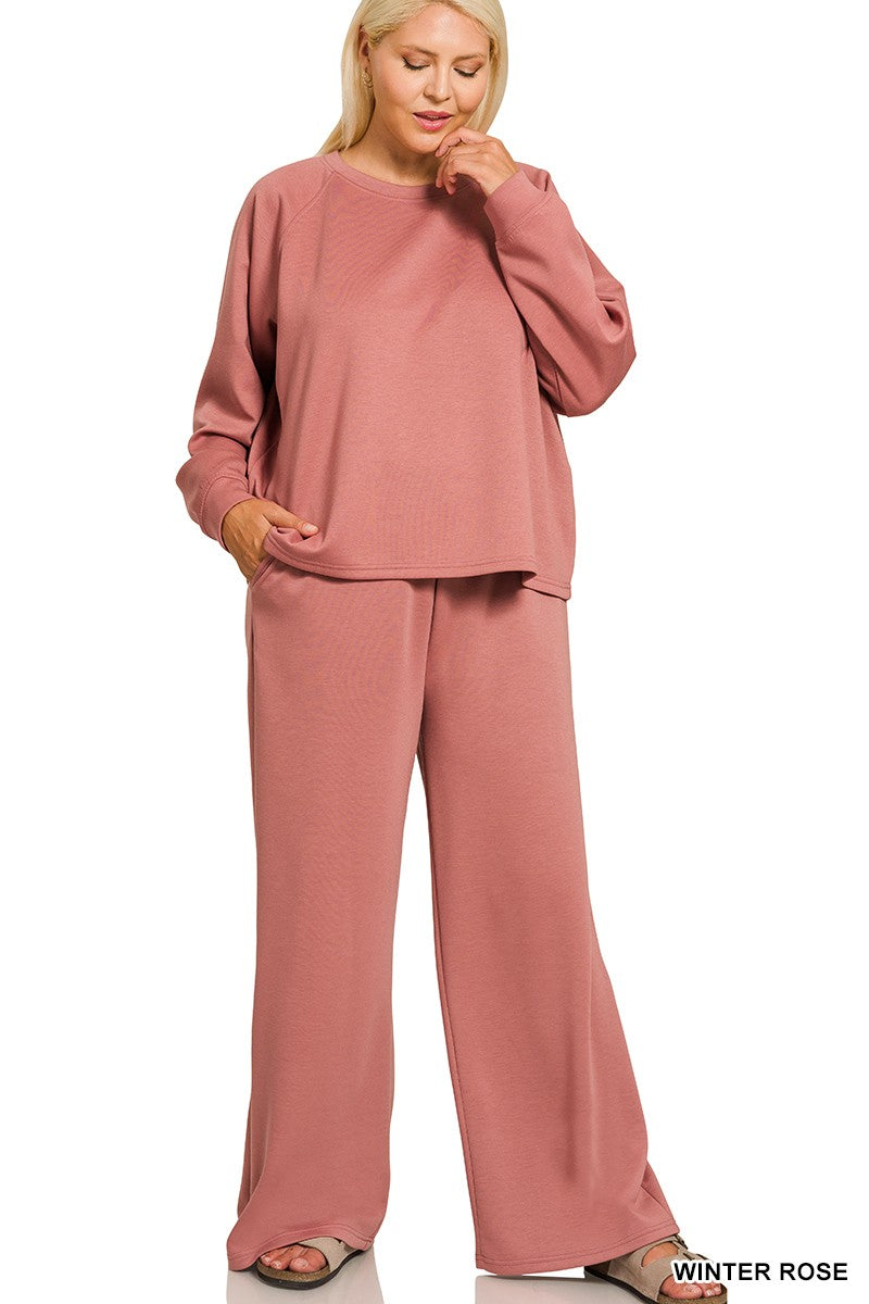 Plus Size Two Piece Casual Jogging Set