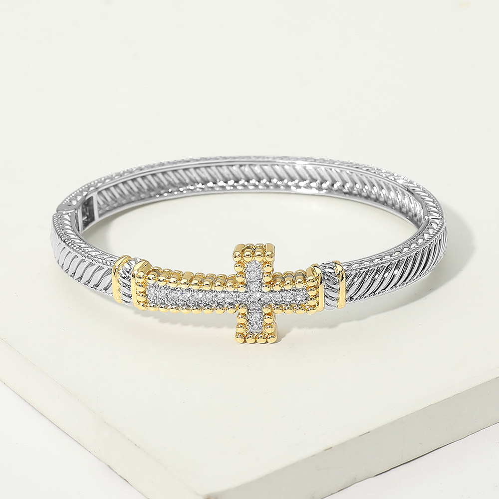 DY Inspired Cross Bangle