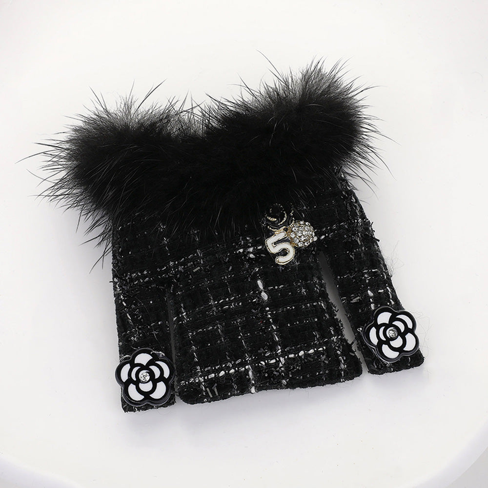 CC Inspired Twill Jacket Brooch