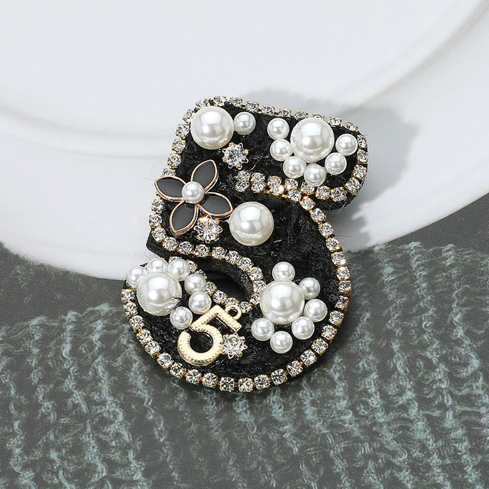 CC Inspired Number 5 Brooch