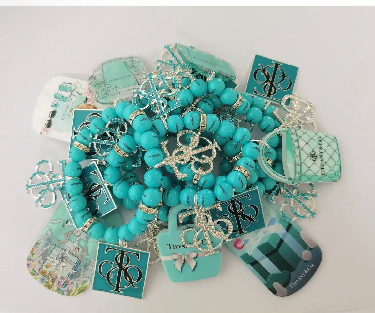 Designer Inspired Three Piece Charm Bracelet Set