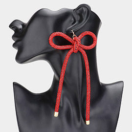 Bling Bow Shape Earrings