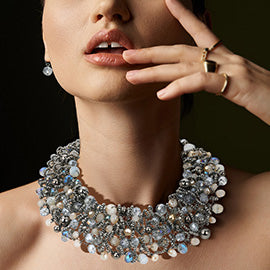 Beaded Statement Necklace Set