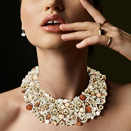 Beaded Statement Necklace Set