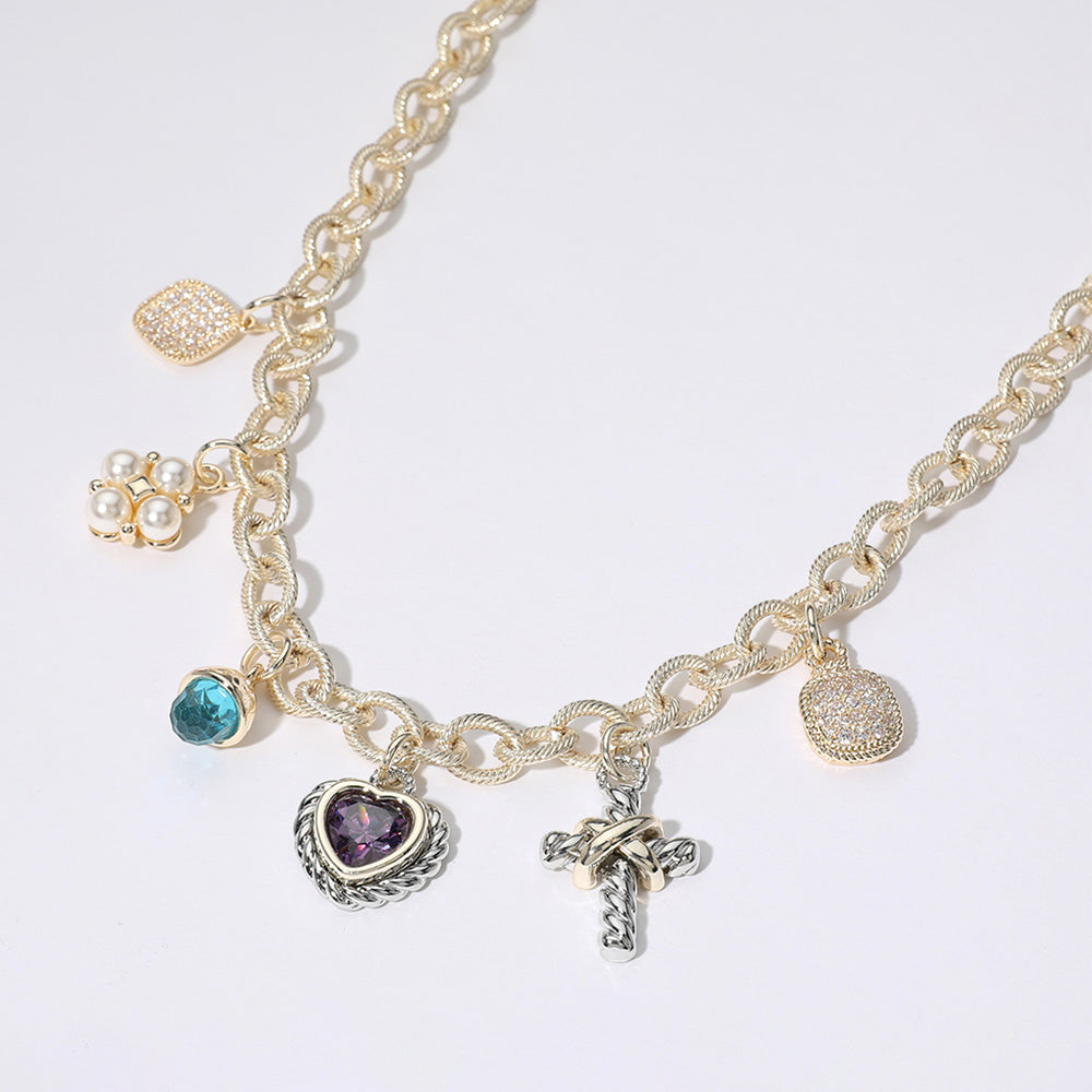 DS Inspired Link Charm Necklace