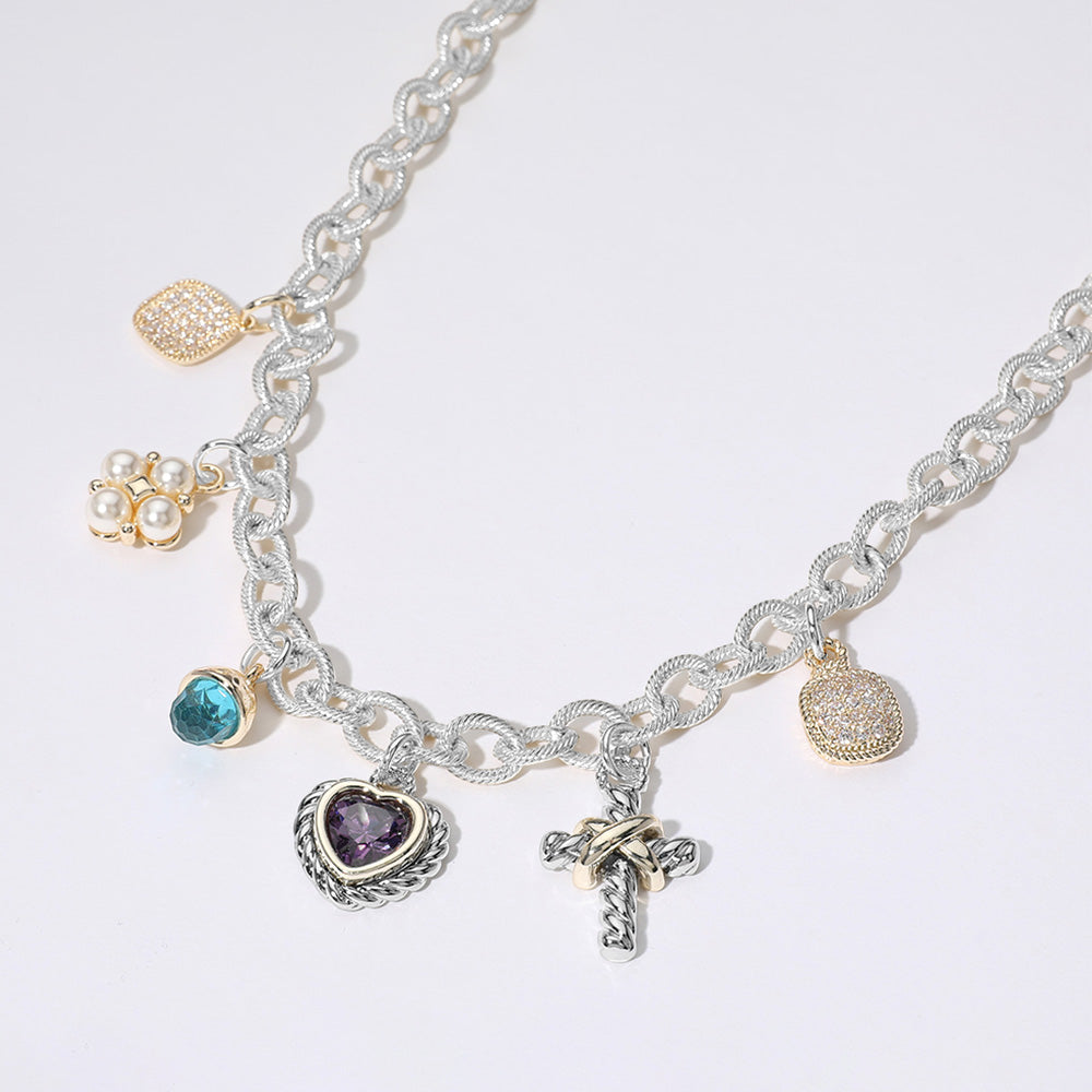 DS Inspired Link Charm Necklace