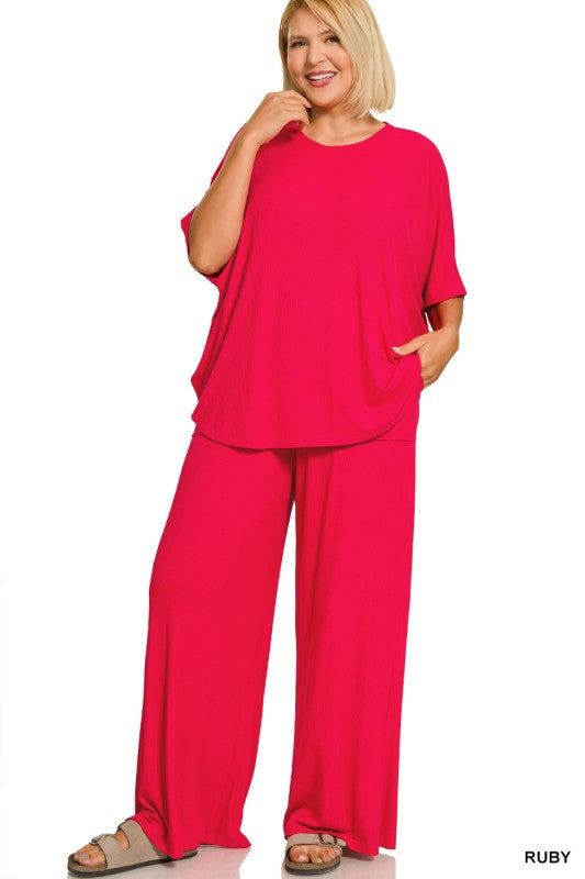 Ribbed Two Piece Set
