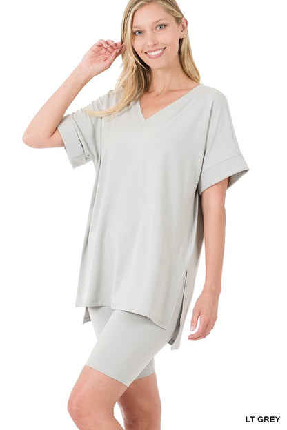 Two Piece Buttery Soft Short Set