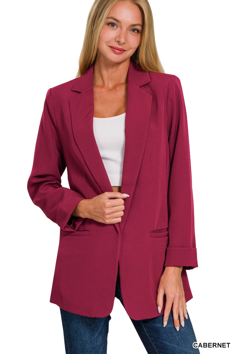 Open Front Classic Blazer