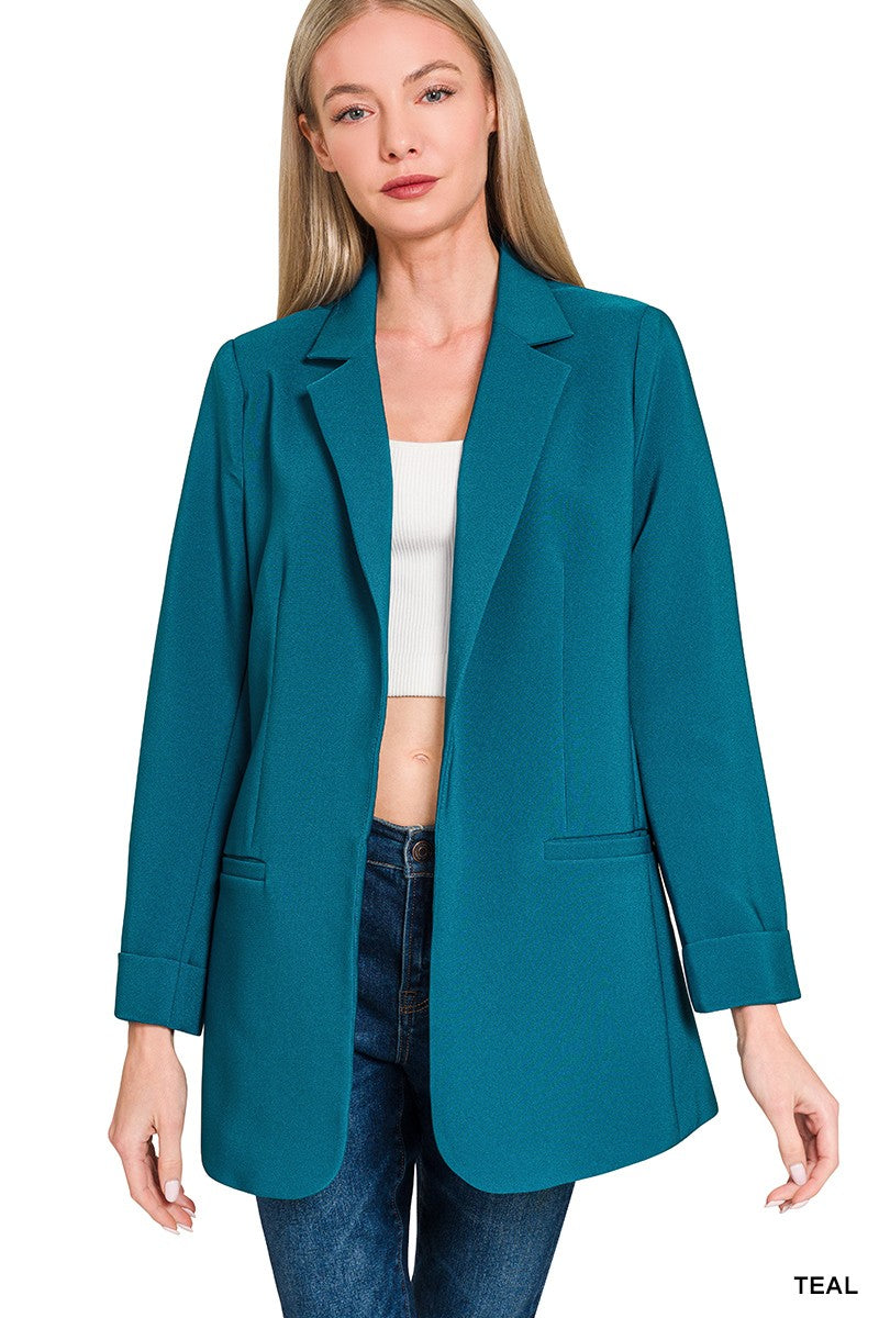 Open Front Classic Blazer