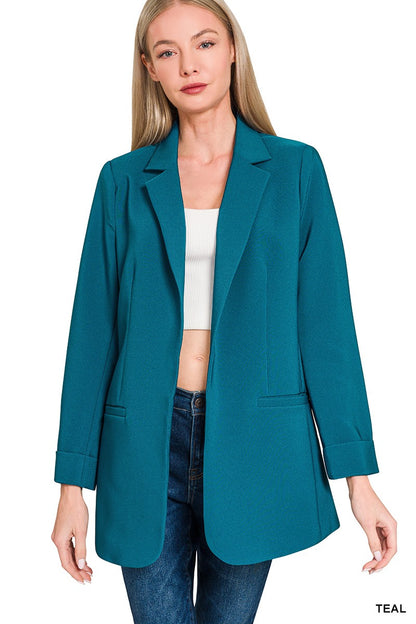 Open Front Classic Blazer