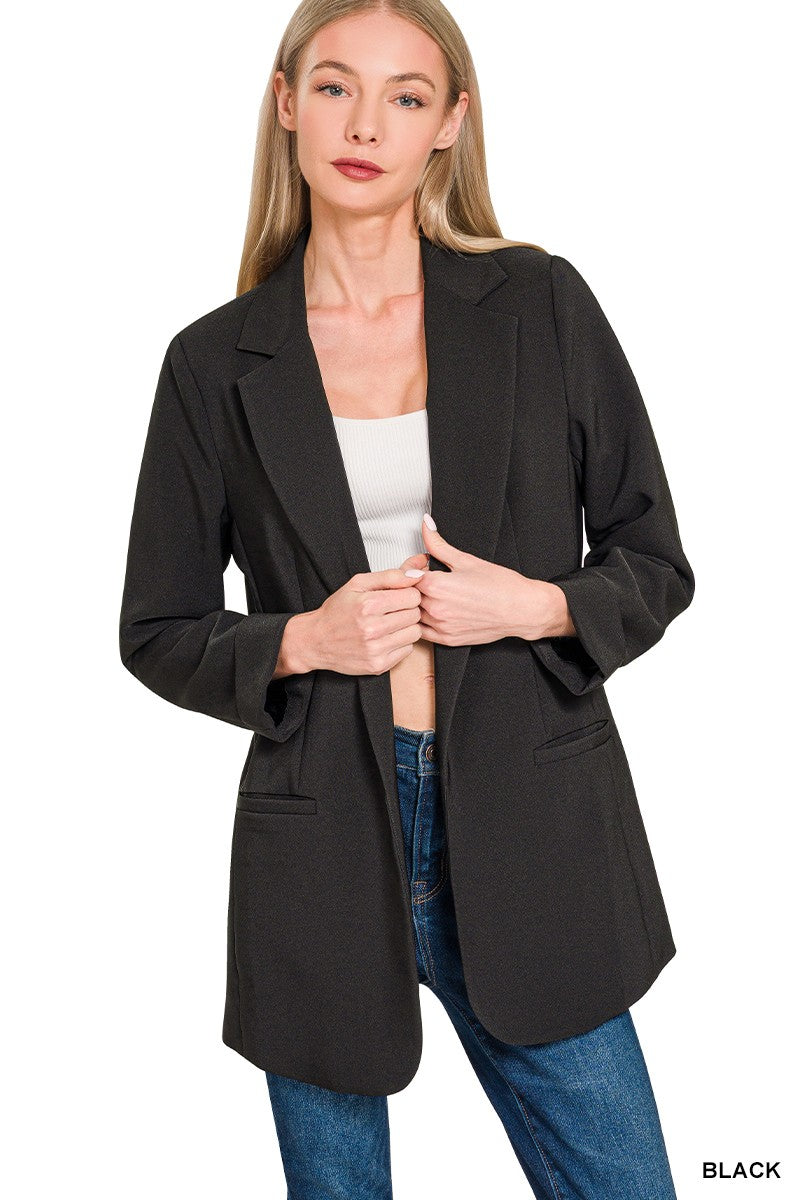 Open Front Classic Blazer