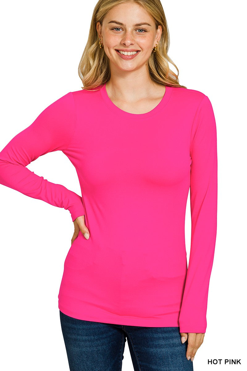 Microfiber Long Sleeve Top