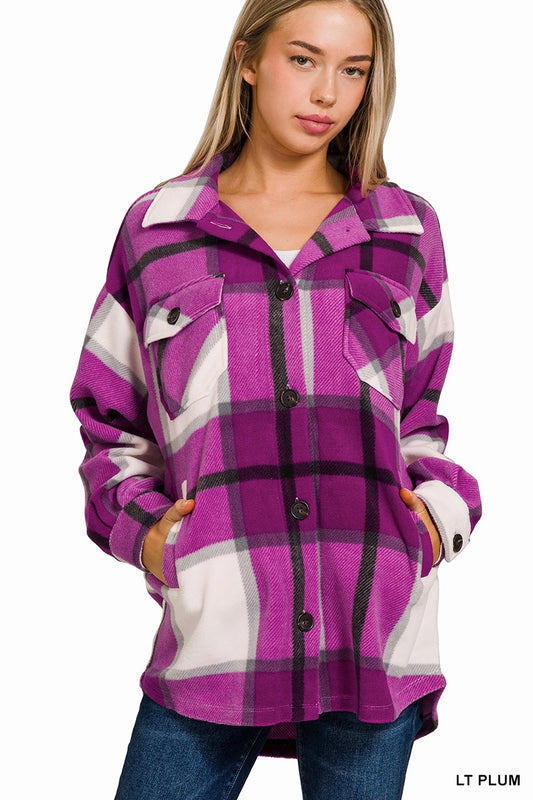 Plaid Fleece Shacket