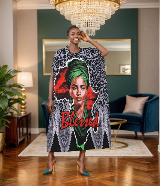 Blessed Kaftan One Size Dress