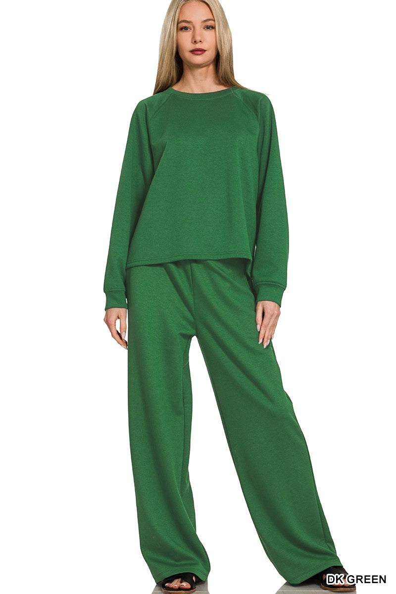Two Piece Soft Jogger Pull Over Set
