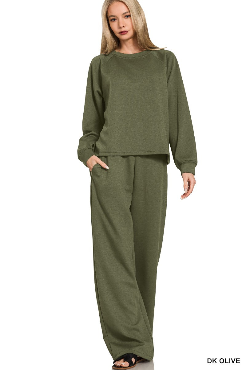 Two Piece Soft Jogger Pull Over Set