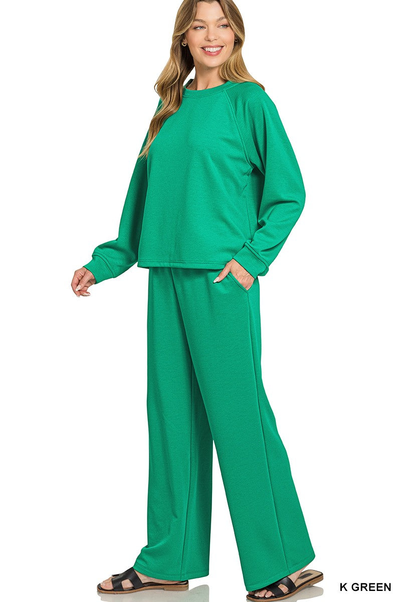 Two Piece Soft Jogger Pull Over Set