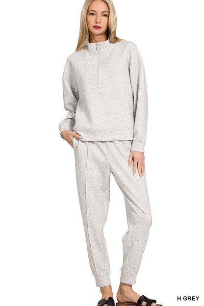 Two Piece Zipper Jogger Suit