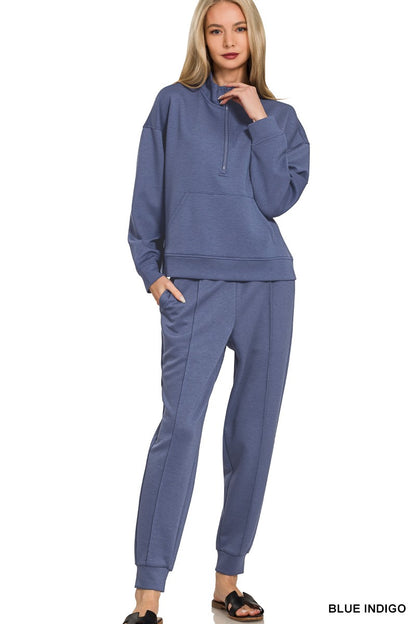 Two Piece Zipper Jogger Suit