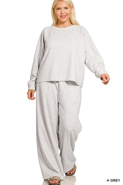 Plus Size Two Piece Casual Jogging Set