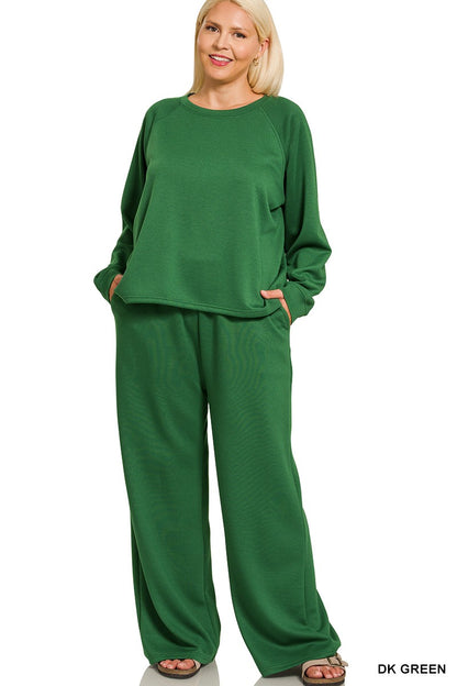 Plus Size Two Piece Casual Jogging Set