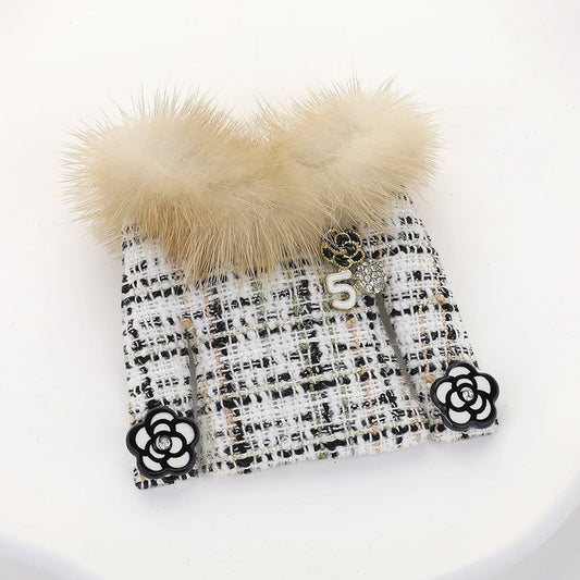 CC Inspired Twill Jacket Brooch