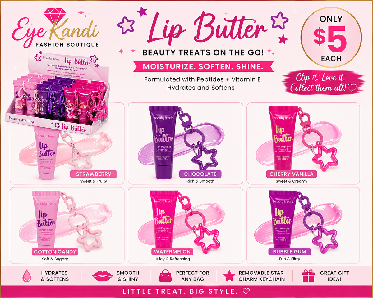 Lip Butter Purse Charm Key  Chain