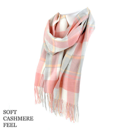Cashmere Feel Plaid Scarf